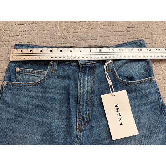 NWT FRAME The Dorothy Slowpoke Blue Denim A-Line Skirt Size 25 - Picture 13 of 13